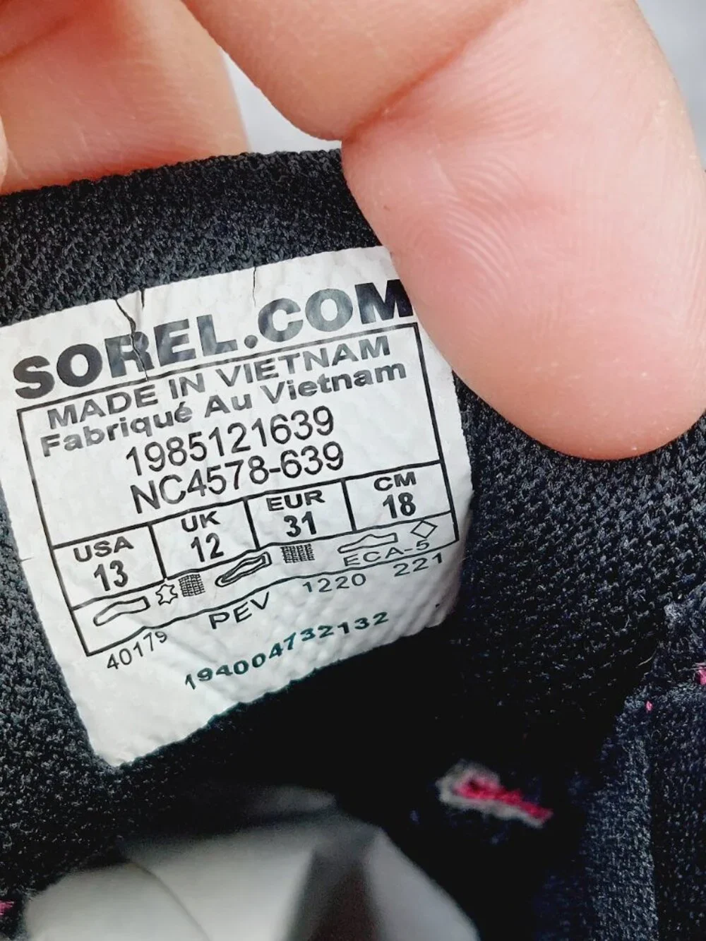 Set of 3 Sorel Merrell Girl's Black Purple Pink Ankle Snow Winter Boots Size 13